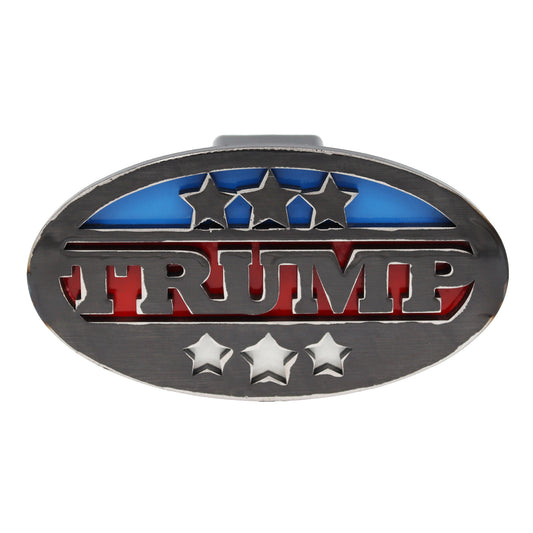 Paradise Clay PAR715 TRUMP Trailer Hitch Cover - Heavy duty steel - Made in USA