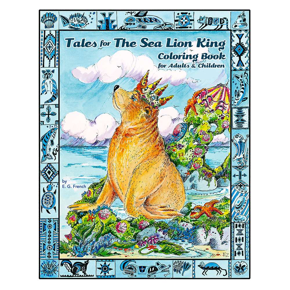 Paradise Clay IHP_TSP002 Tales for the Sea Lion King Coloring Book - Book