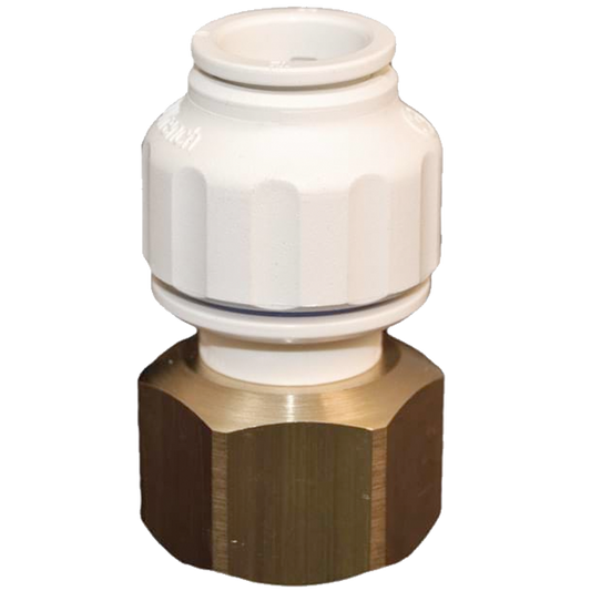 Legend Valves 465-035 1/2" Turn-n-Loc FNPT Swivel Coupling with Brass Nut