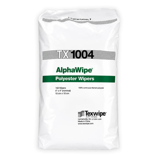 SOS Cleanroom Texwipe TX1004 AlphaWipe 4" x 4" Polyester Cleanroom Wiper - Case