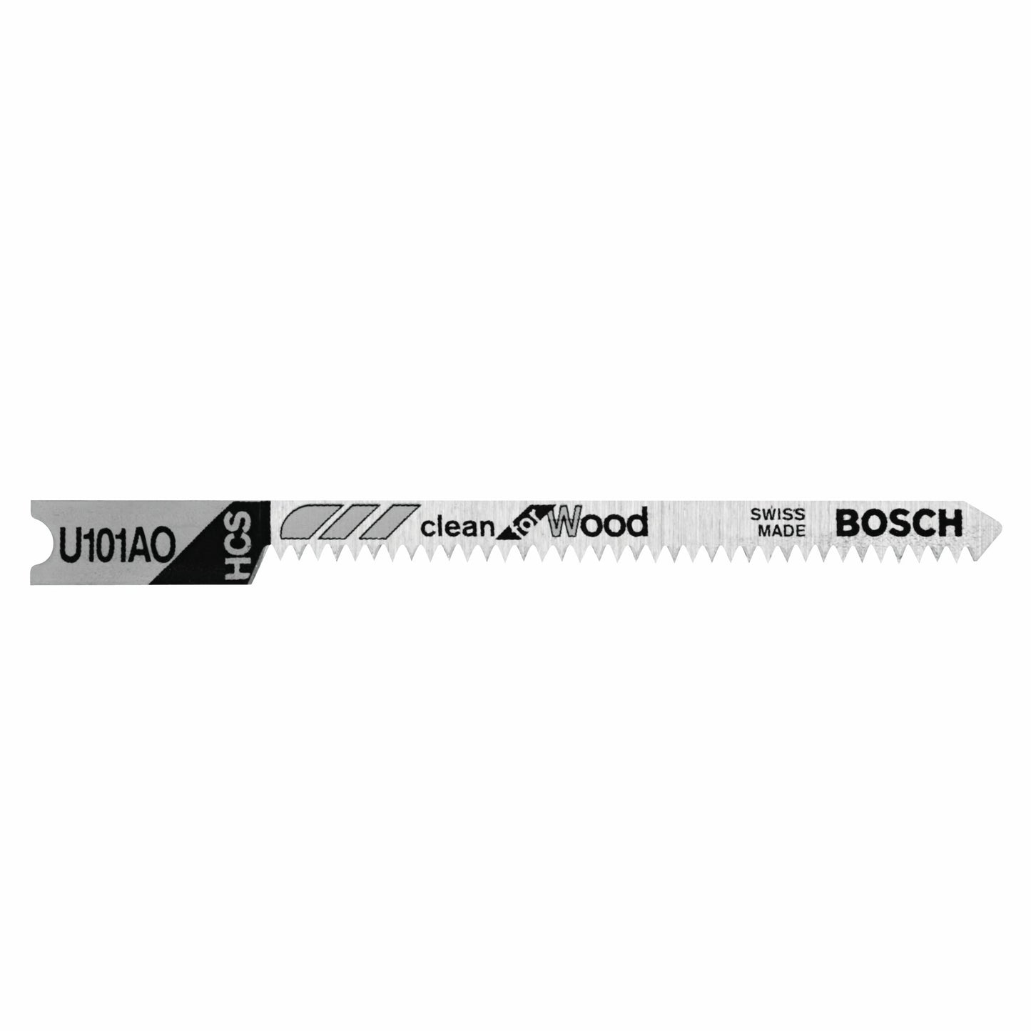 Bosch U101AO 2-3/4", 20Tpi, Hcs Universal Shank Jigsaw Blade (5 Pk) (Previously U1Ao)