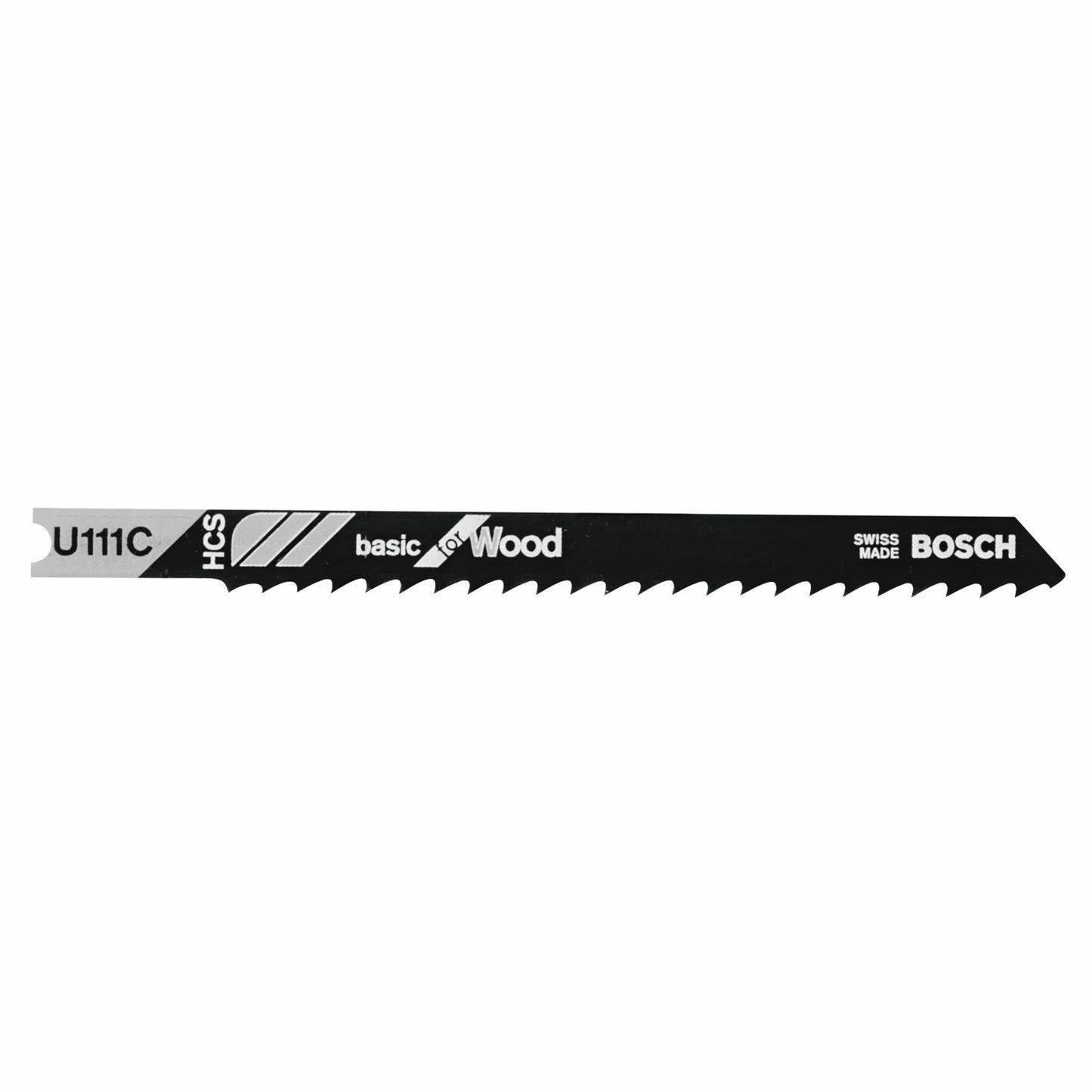 Bosch U111C 3-5/8", 8Tpi, Hcs Universal Shank Jigsaw Blade (5 Pk)