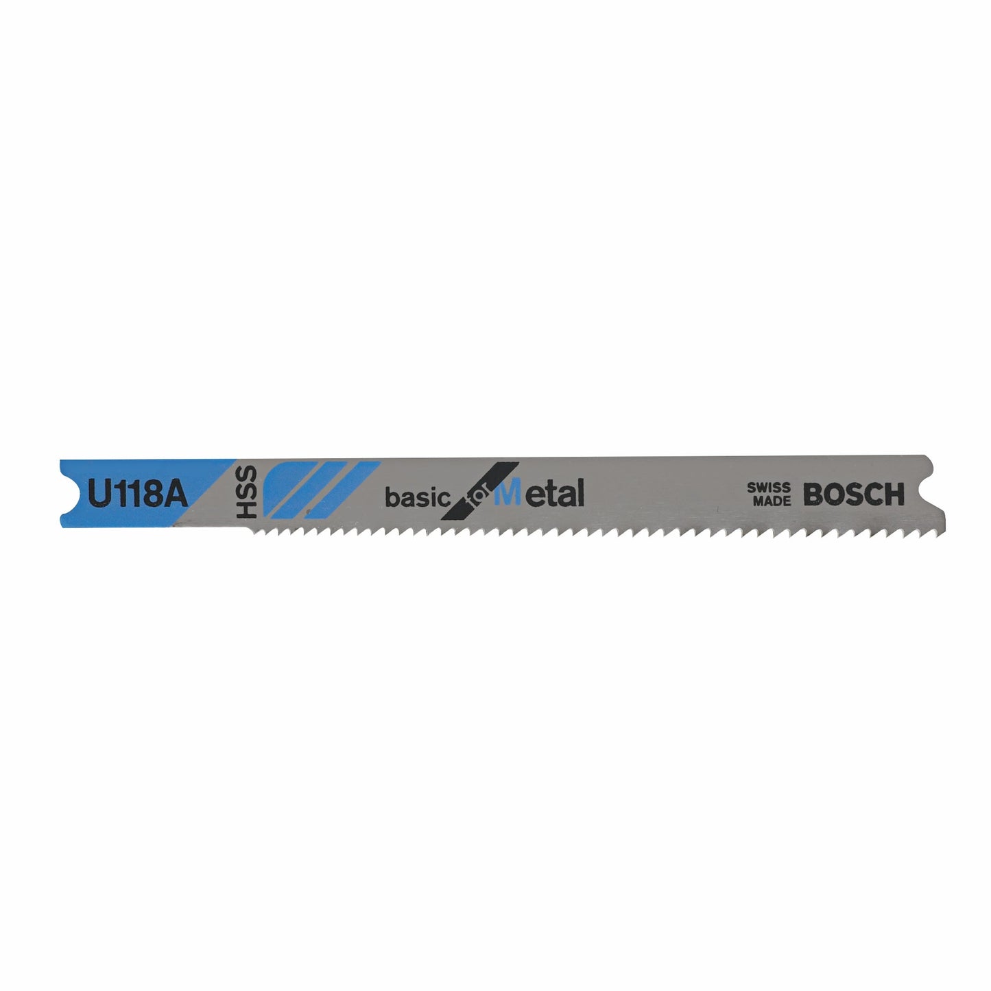 Bosch U118A 2-3/4", 24Tpi, Hss Universal Shank Jigsaw Blade (5 Pk)