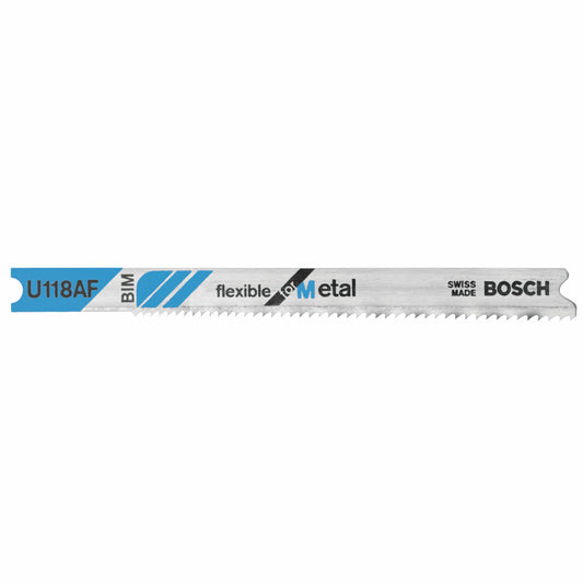 Bosch U118AF 2-3/4", 24Tpi, Bi-Metal Universal Shank Jigsaw Blade (5 Pk)