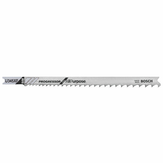 Bosch U345XF 5", "Progressor" Bi-Metal Universal Shank Jigsaw Blade (5 Pk)