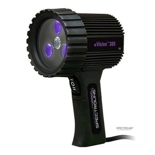 Spectro-UV UV-365MEH uVision 365 LED 365nm Ultraviolet (UV-A) Blacklight Lamp Kit with Battery Pack USA (Type A/B)