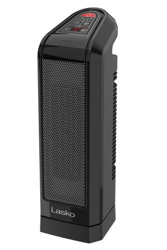 Lasko CT16670 1500W Ceramic Tower Space Heater with Remote, Black