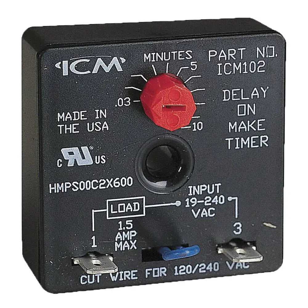 ICM Controls ICM102B DELAY ON MAKE TIMER (Adjustable Time Delay)