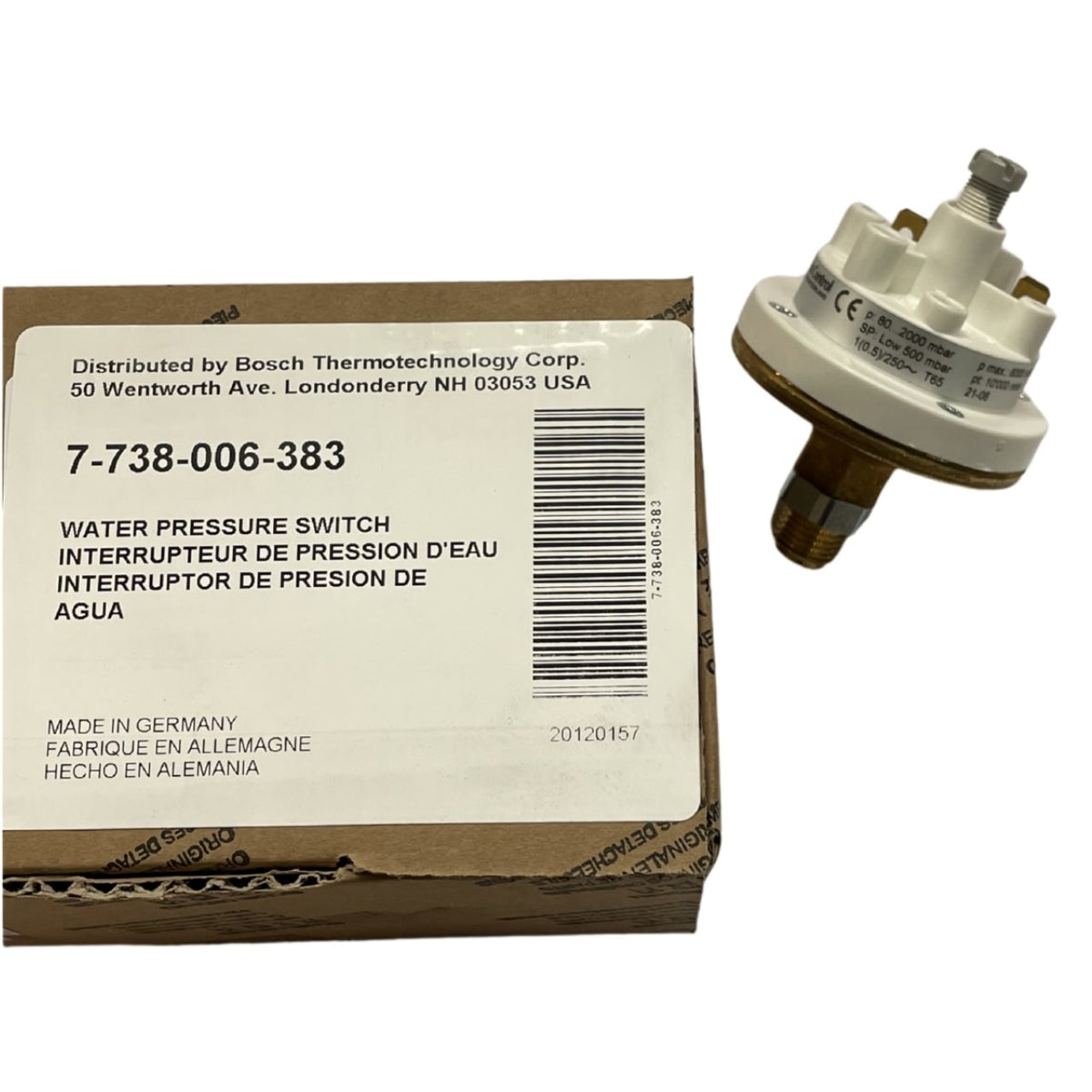 Bosch 7738006383 Water Minimum Pressure Switch