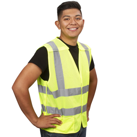 Cordova Safety VB231P6XL Breakaway Safety Vest, Type R, Class 2, Mesh