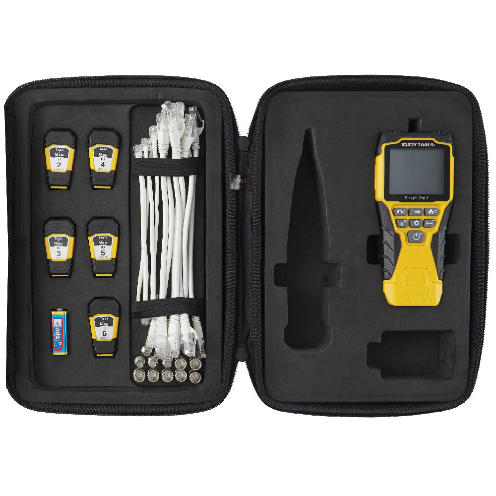 Klein Tools VDV501-853 Scout® Pro 3 Tester with Test + Map Remote Kit