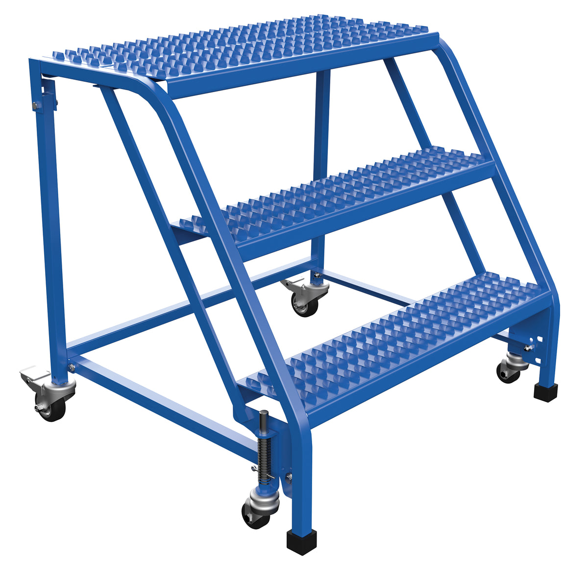 Vestil LAD-PW-32-3-G-NHR 30 H Steel PW Ladder, Grip Strut, 3 Step, No Rail, 3 in Steps