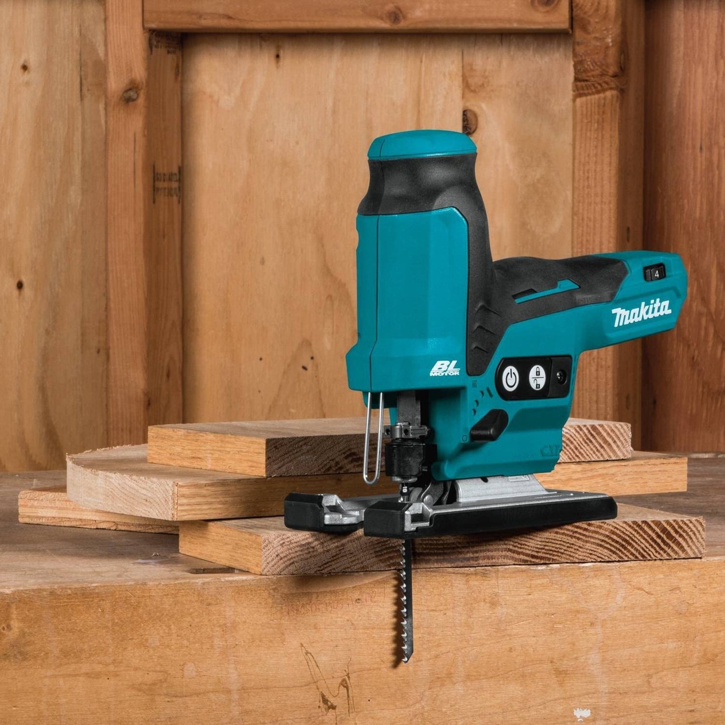 Makita VJ05Z 12V max CXT® Lithium‘Ion Brushless Cordless Barrel Grip Jig Saw, Tool Only