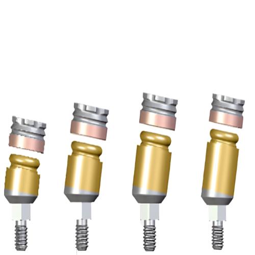 ITL Dental WCA-0950-W 9° x 5mm x 4.5 Platform OLS Abutment Angular MLS System Concept