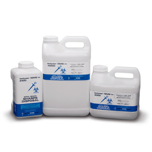 WCM SMS10000m Isolyser®/SMS®m Mail-back Sharps Disposal 1.5 Gallons (5.8 Liters)