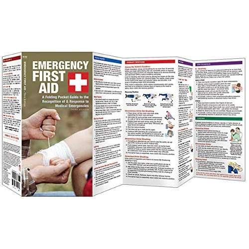 Paradise Clay WFP179 Emergency First Aid - Folding Pocket Guide