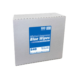 SOS Cleanroom Wicked Awesome Blue Wipes B40 (9" x 16.5") - Case