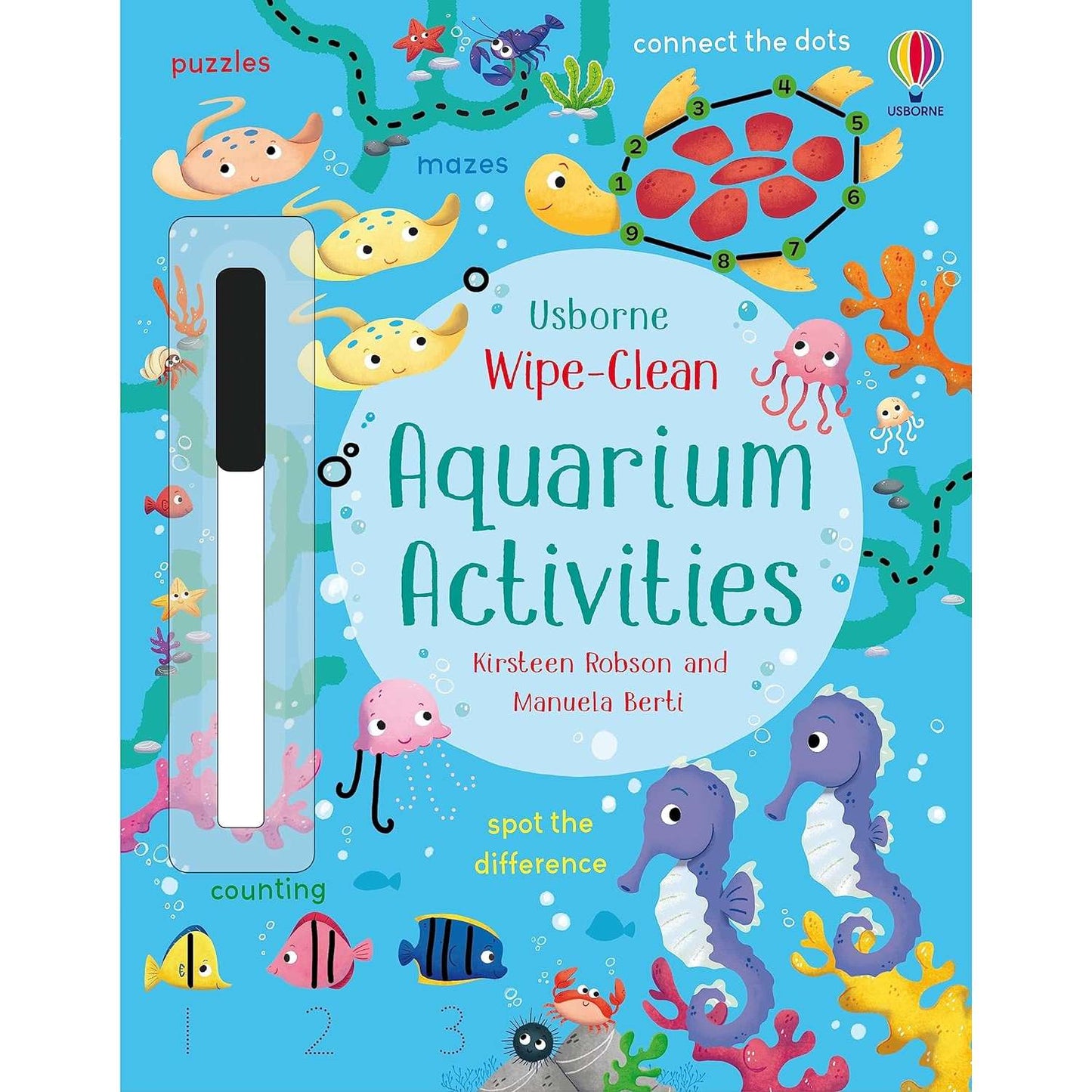 Paradise Clay HRW175 Wipe-Clean Aquarium Activities - Book