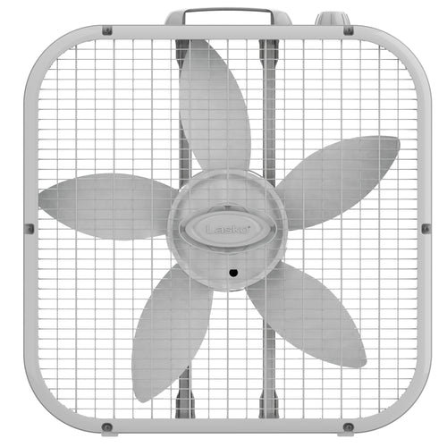 Lasko 3733 20" 3-Speed Box Fan with Save Smart, White