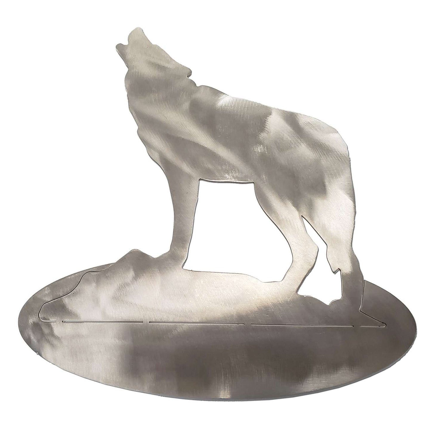 Paradise Clay SSS018 Wolf STAINLESS STEEL STAND-UP