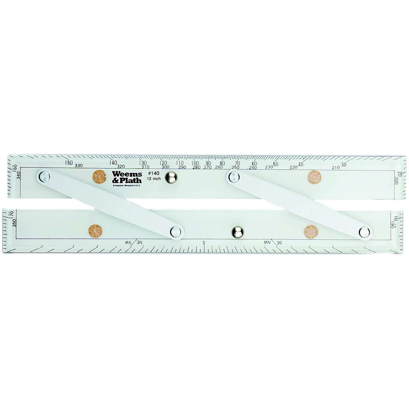 Paradise Clay WPL0140 12" Brushed Aluminum Arms Parallel Rule #140