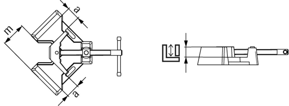 Bessey WSM-9 Angle clamps (WSM)