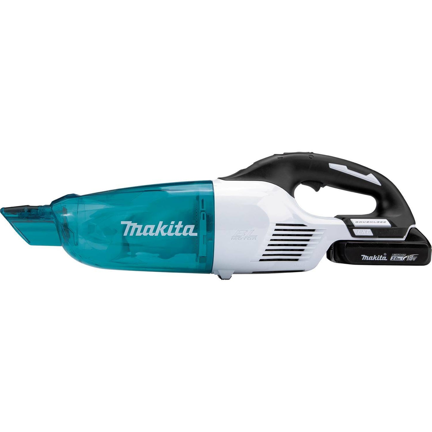 Makita XLC03R1WX4 18V LXT® Lithium‘ion Compact Brushless Cordless Vacuum Kit, Trigger w/ Lock (2.0Ah)