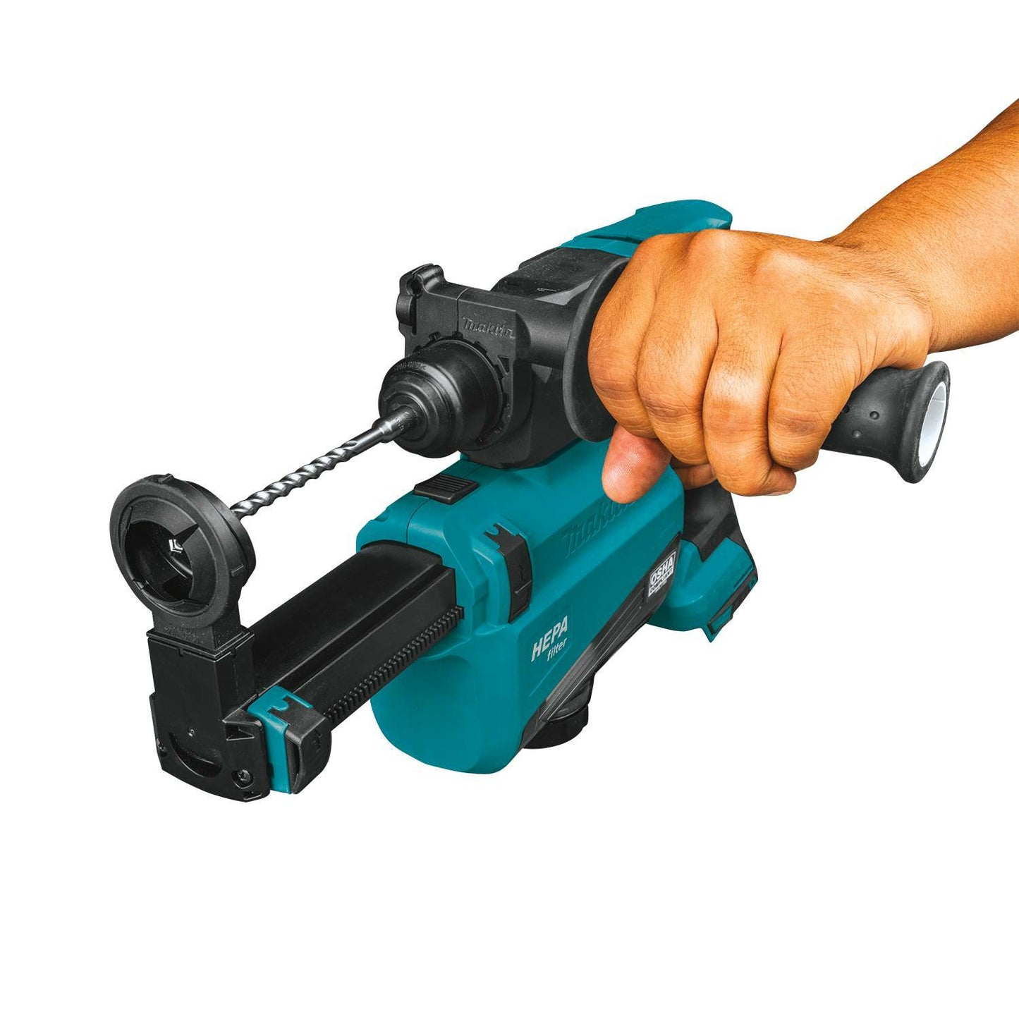 Makita XRH12ZW 18V LXT® Lithium‘Ion Brushless Cordless 11/16" SDS‘PLUS AVT® Rotary Hammer, w/ HEPA Dust Extractor, AWS® Capable, Tool Only