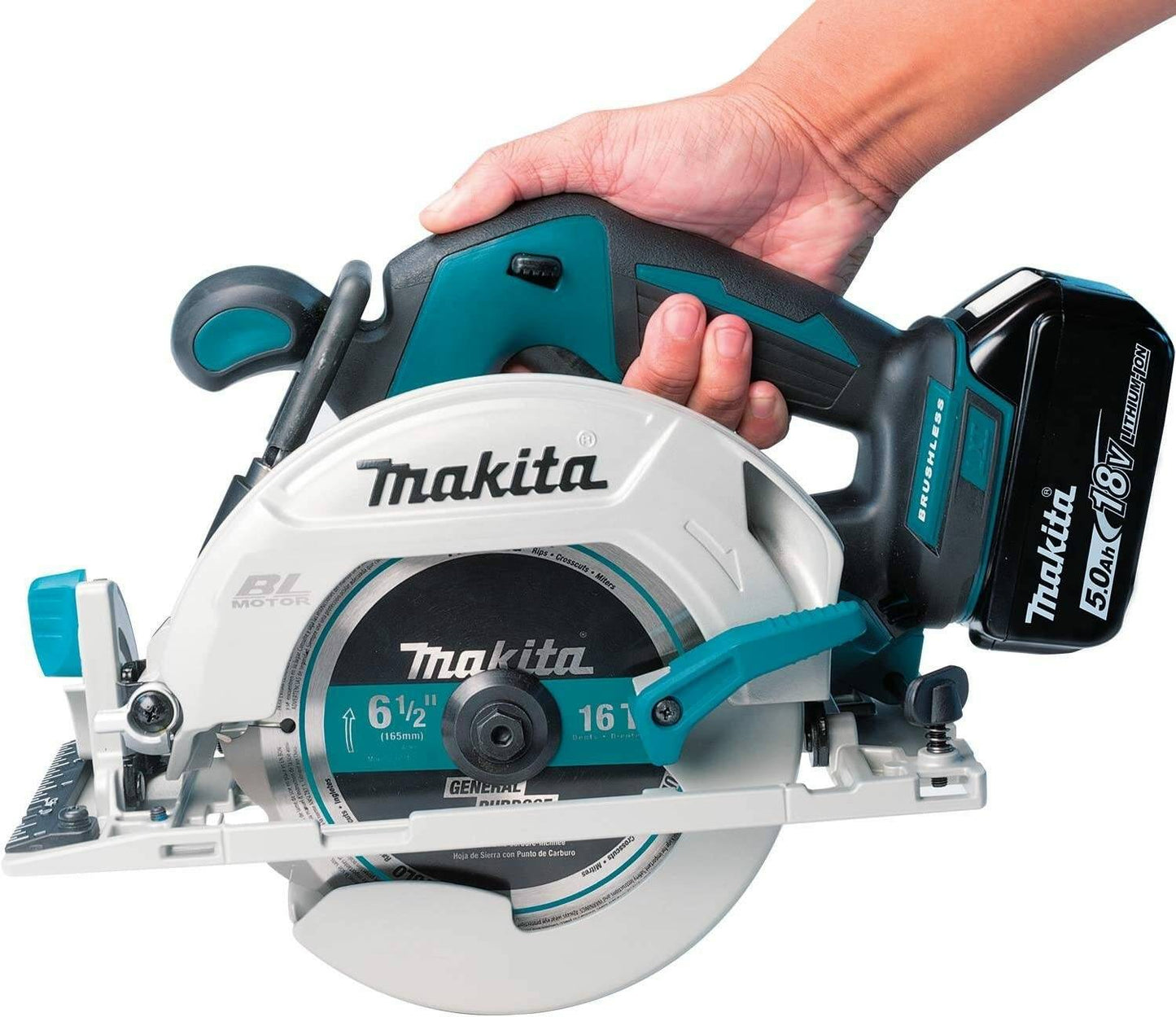 Makita XSH03T 18V LXT® Lithium‘Ion Brushless Cordless 6‘1/2" Circular Saw Kit (5.0Ah)