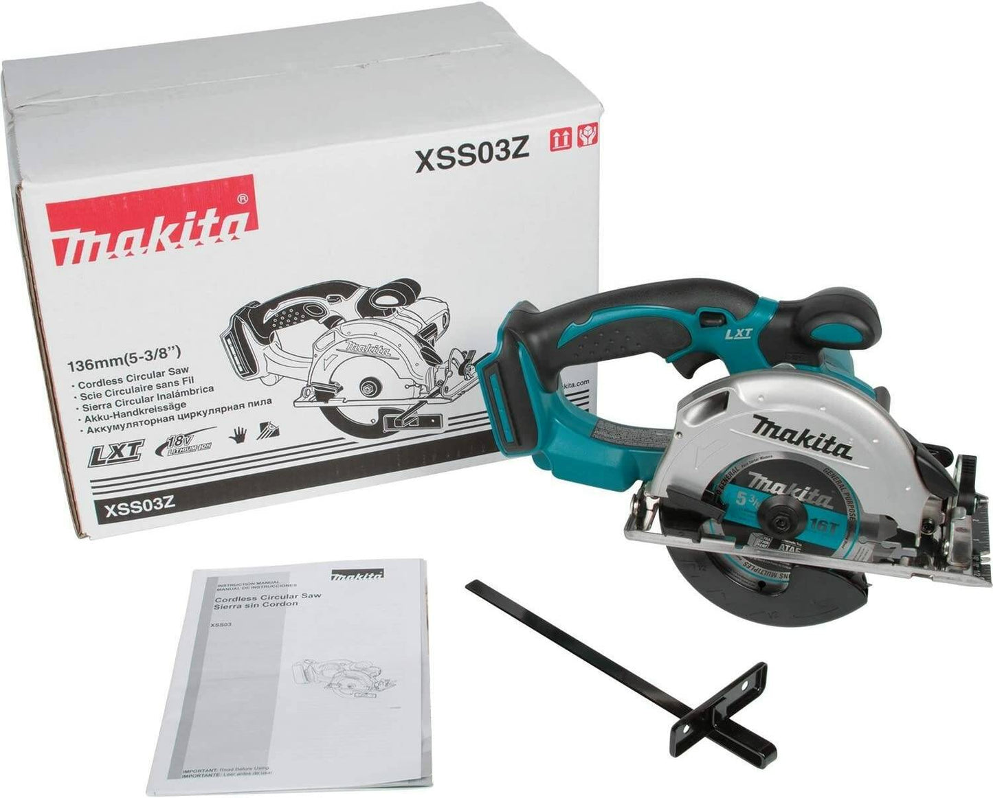 Makita XSS03Z 18V LXT® Lithium‘Ion Cordless 5‘3/8" Circular Trim Saw, Tool Only