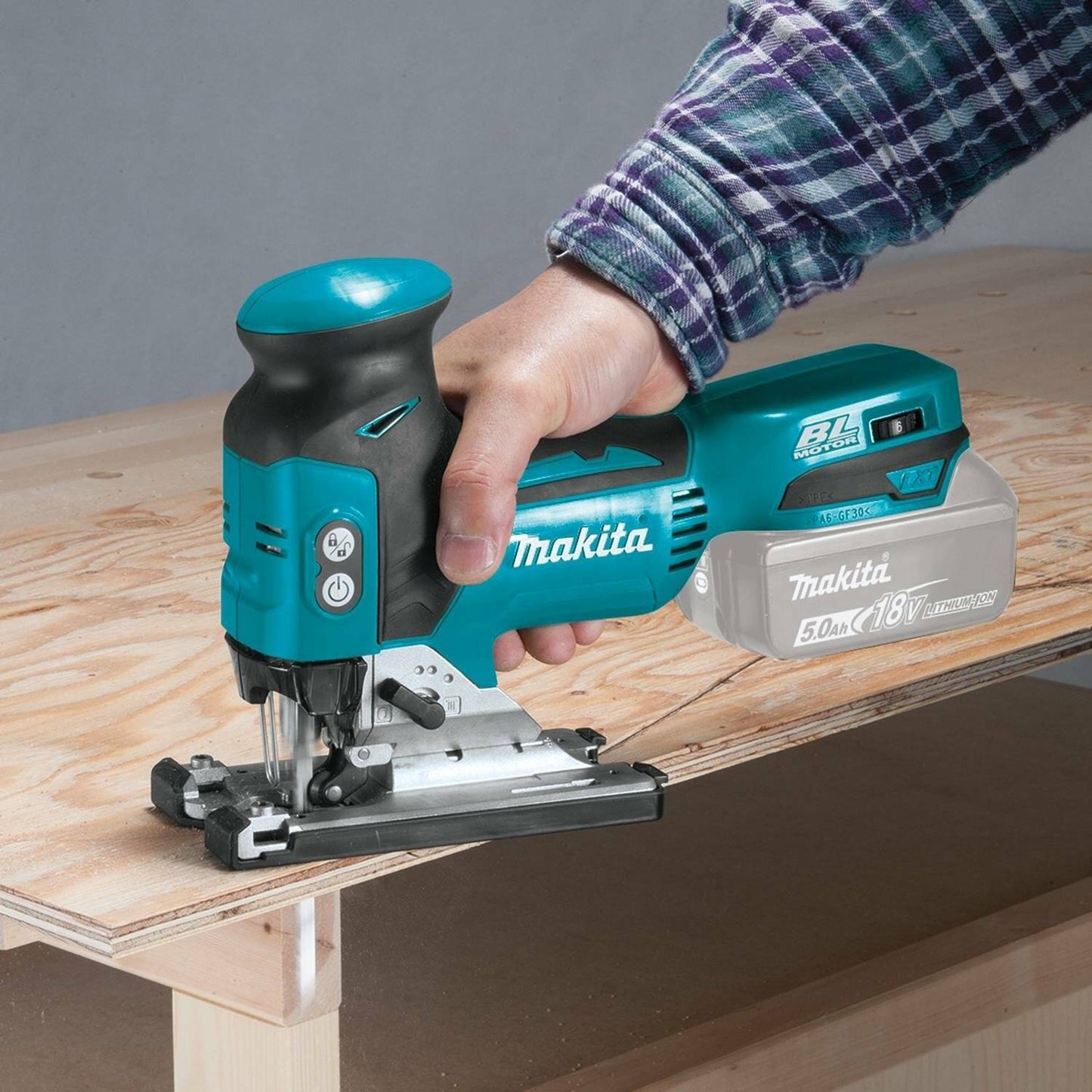 Makita XVJ01Z 18V LXT® Lithium‘Ion Brushless Cordless Barrel Grip Jig Saw, Tool Only