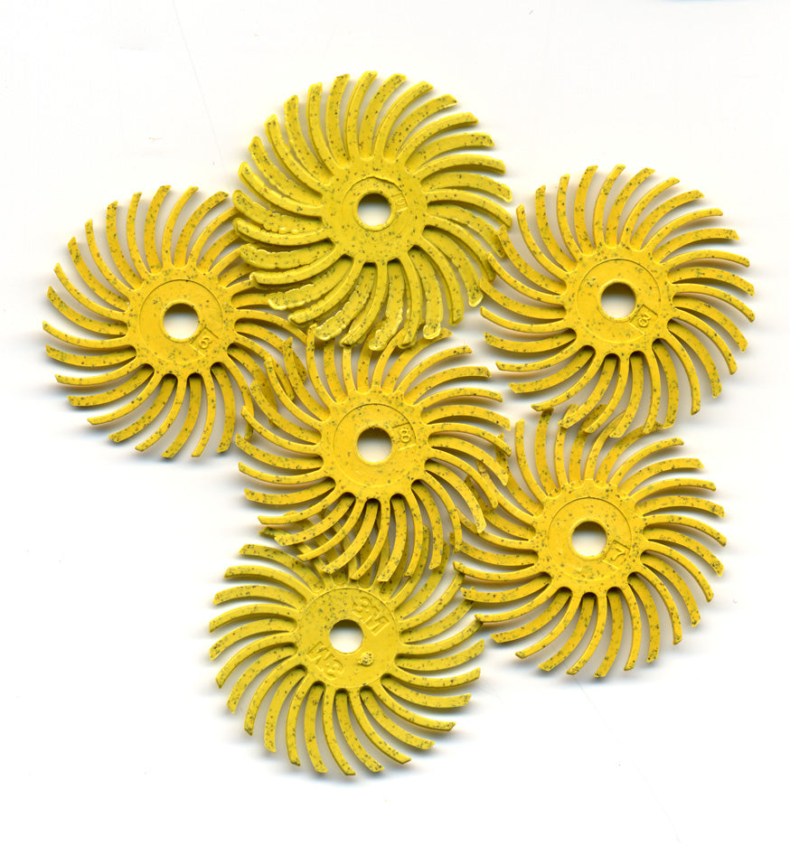 Foredom A-4533-6 1" Radial Bristle Disc, Green, 50 Grit, 6-Pk