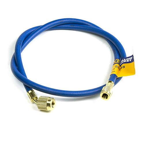 Yellow Jacket 22248 48", Blue, PLUS II 1/4" hose with SealRight fitting