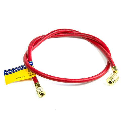 Yellow Jacket 22648 48", Red, PLUS II 1/4" hose with SealRight fitting