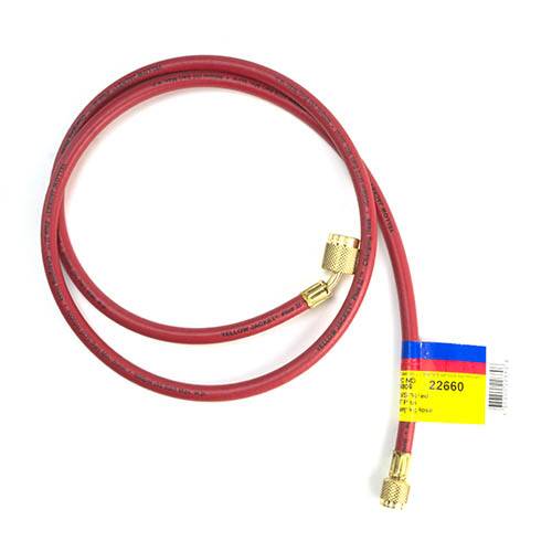 Yellow Jacket 22660 60", Red, PLUS II 1/4" hose with SealRight fitting