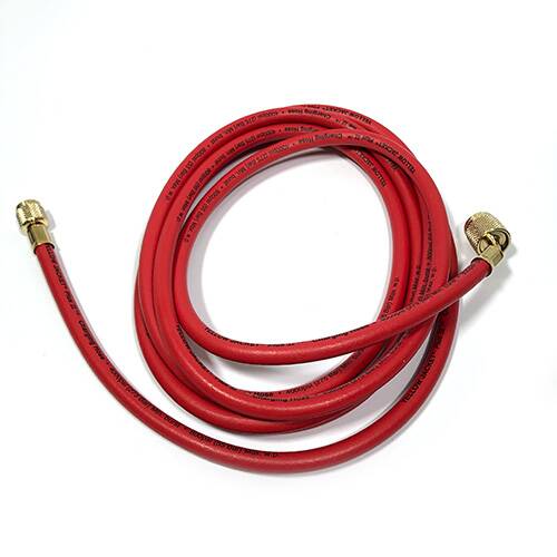 Yellow Jacket 22712 12", Red, PLUS II 1/4" hose with SealRight fitting