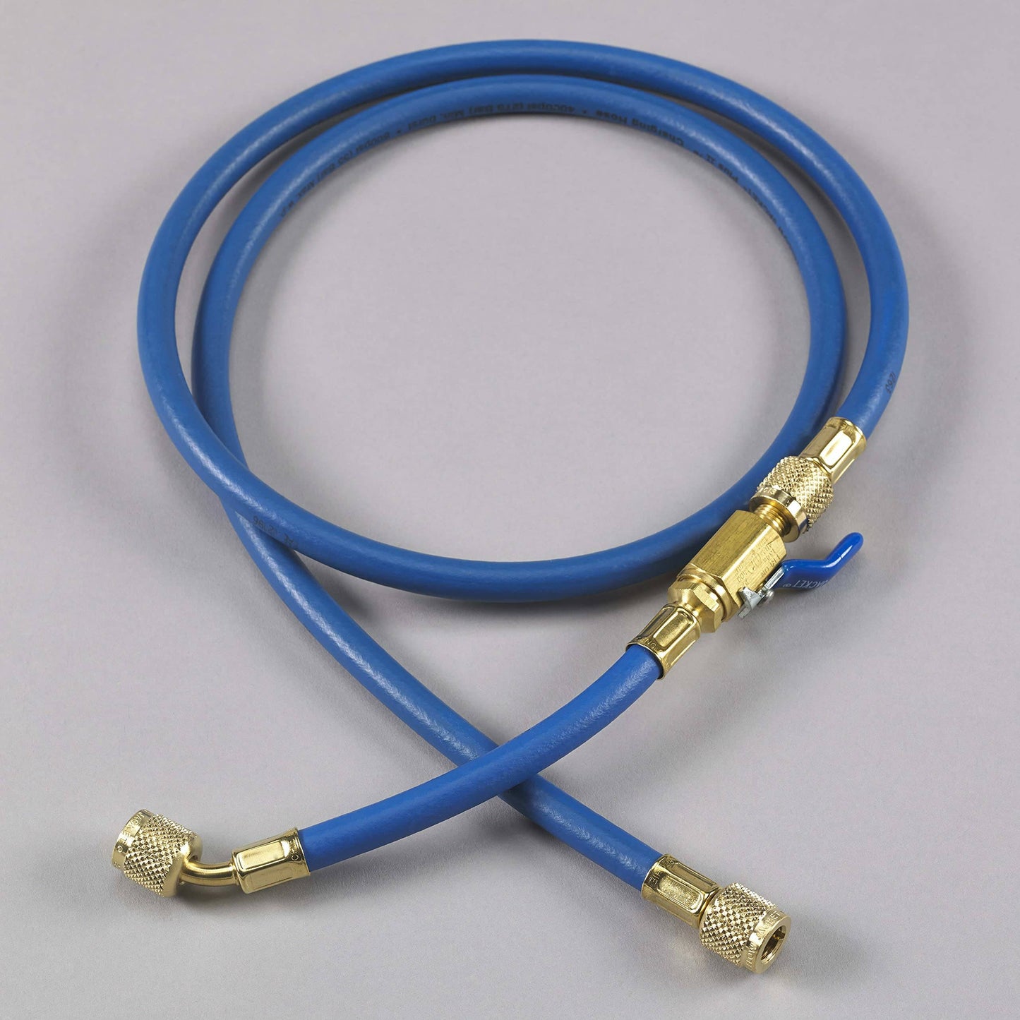 Yellow Jacket 25260 60", Blue, PLUS II 1/4" hose with FlexFlow valve