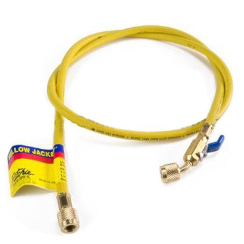 Yellow Jacket 29112 12", Yellow, compact ball valve, PLUS II 1/4" hose